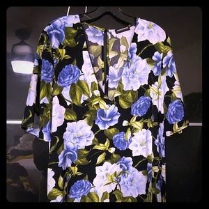 American apparel flowered short dress